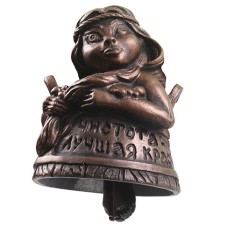 Колокольчик-оберег "Банщица", в патине Колокольчик-оберег "Банщица", в патине